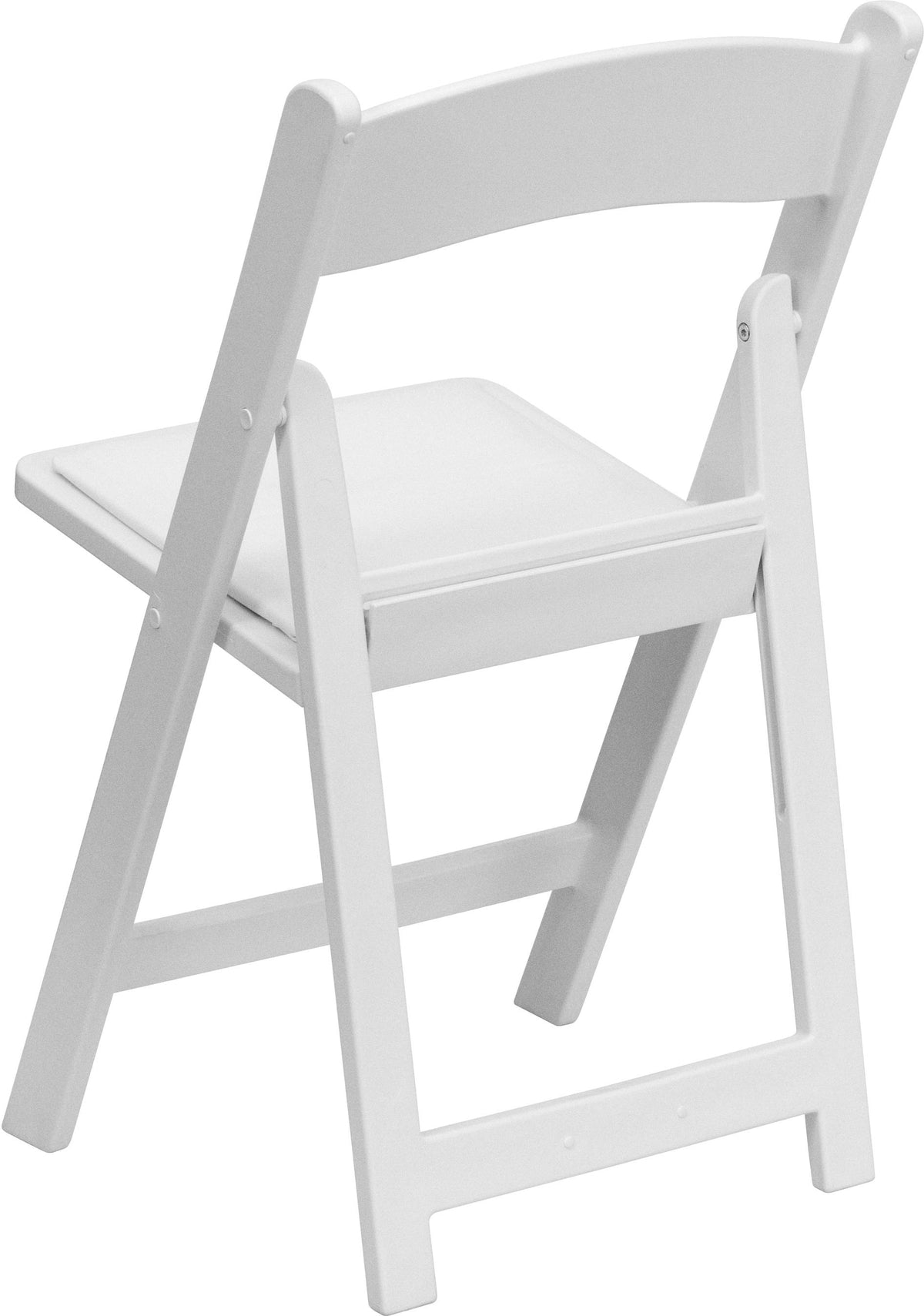Hercules Folding Chair - White Resin - 2 Pack 800LB Weight Capacity Comfortable Event Chair - Light Weight Folding Chair