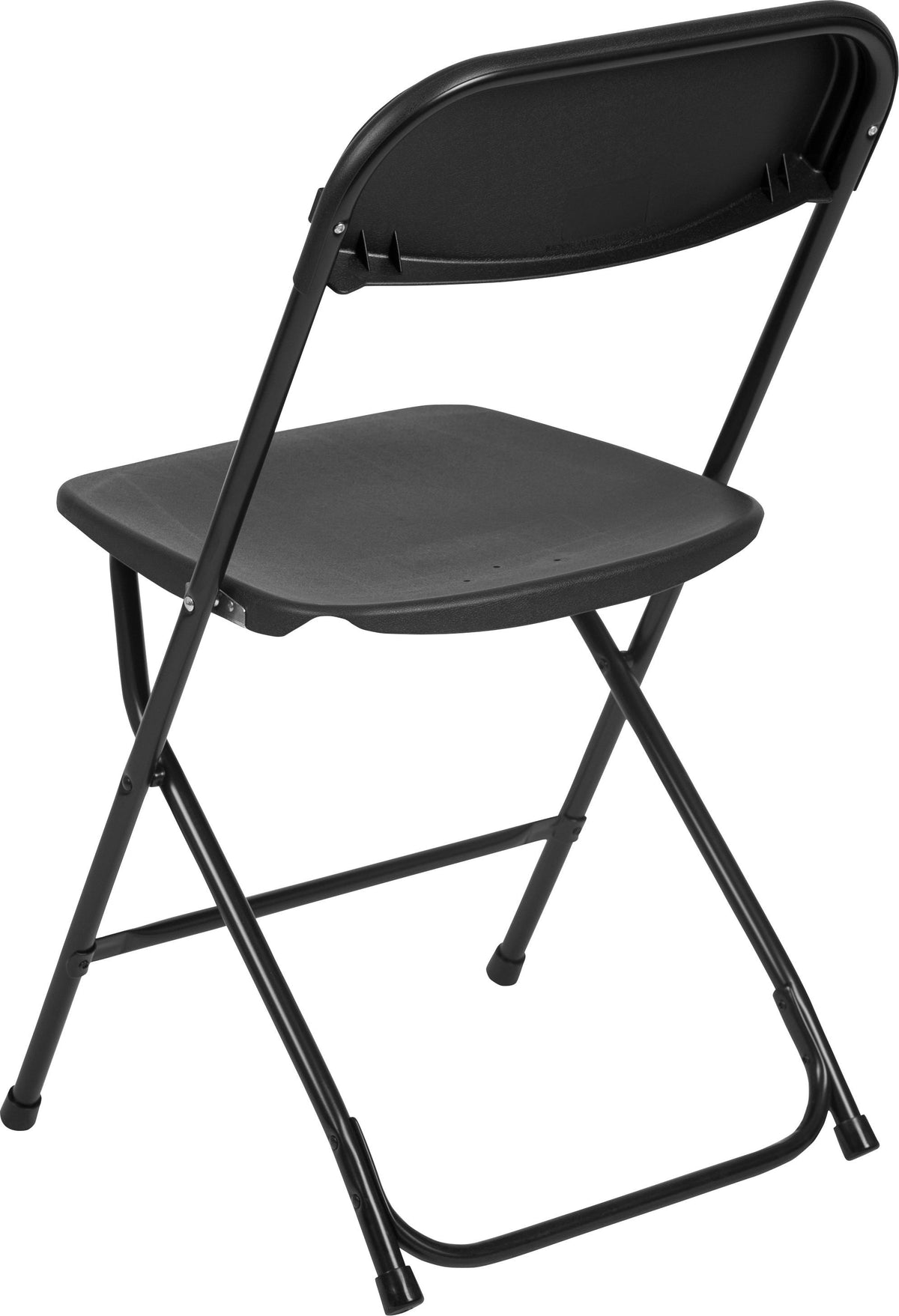 Hercules Series Plastic Folding Chair Black - 2 Pack 650LB Weight Capacity Comfortable Event Chair-Lightweight Folding Chair