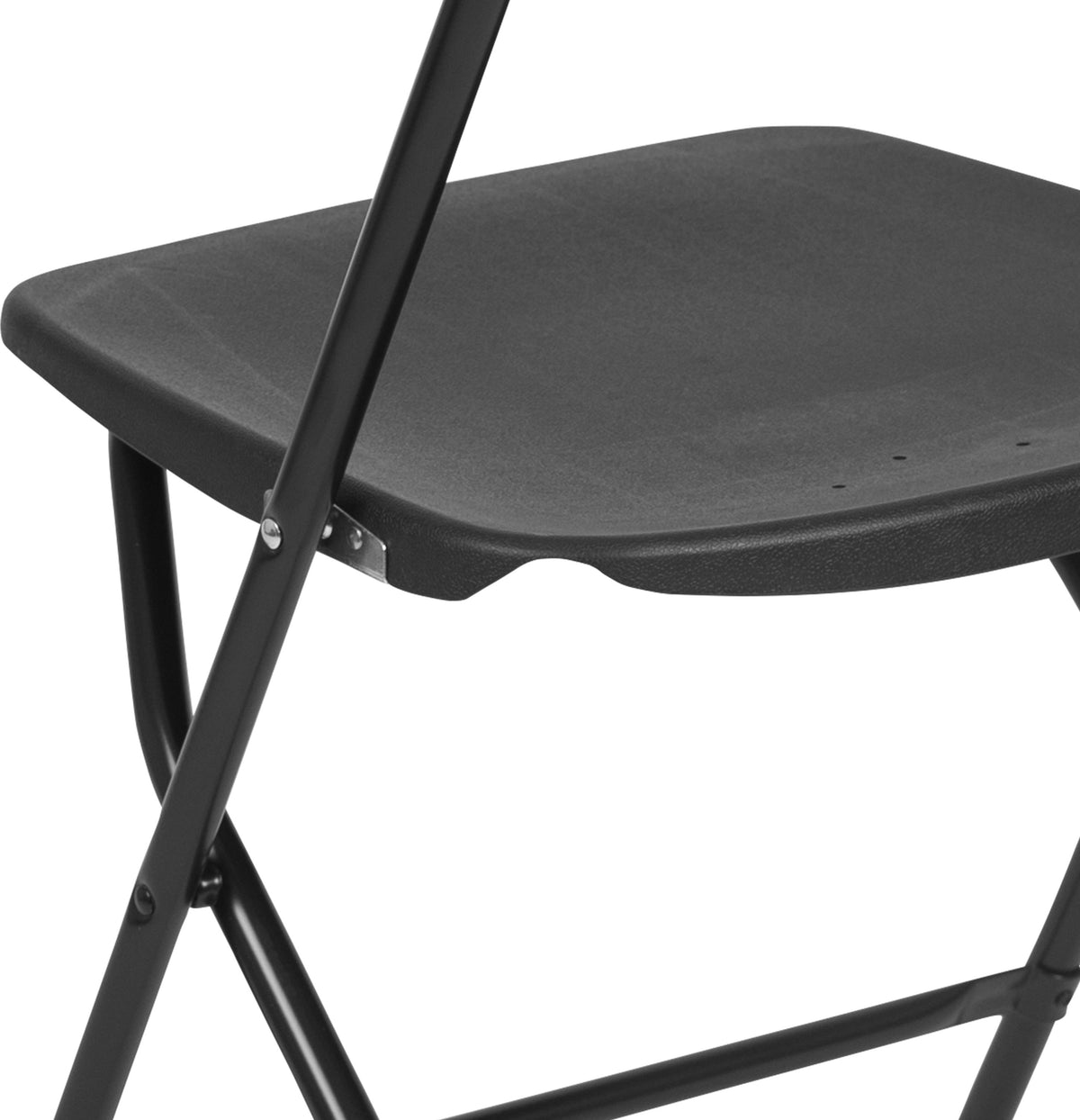 Hercules Series Plastic Folding Chair Black - 2 Pack 650LB Weight Capacity Comfortable Event Chair-Lightweight Folding Chair