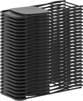 Hercules Series Plastic Folding Chair Black - 2 Pack 650LB Weight Capacity Comfortable Event Chair-Lightweight Folding Chair