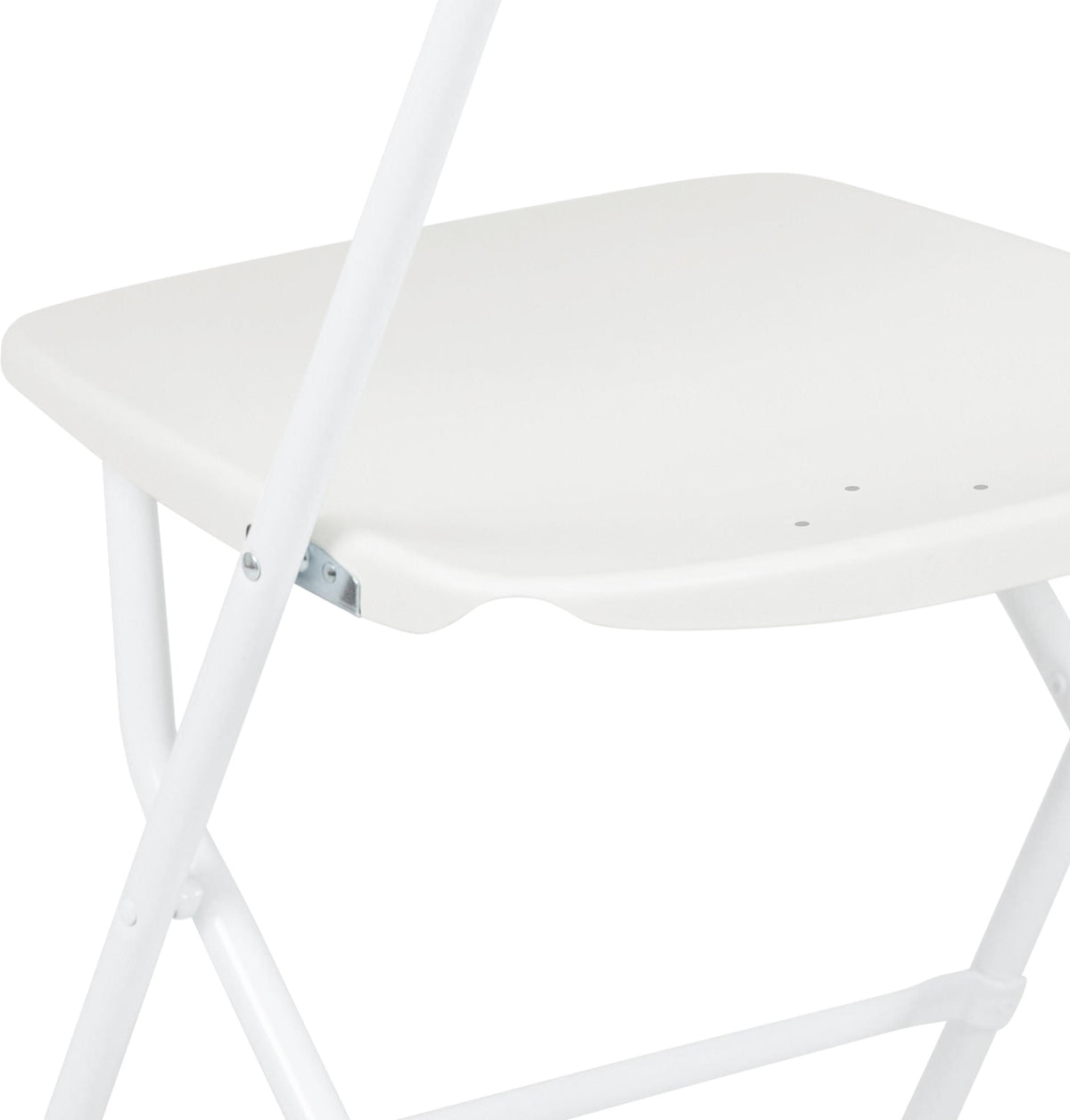 Hercules Series Plastic Folding Chair White - 2 Pack 650LB Weight Capacity Comfortable Event Chair-Lightweight Folding Chair