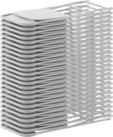 Hercules Series Plastic Folding Chair White - 2 Pack 650LB Weight Capacity Comfortable Event Chair-Lightweight Folding Chair