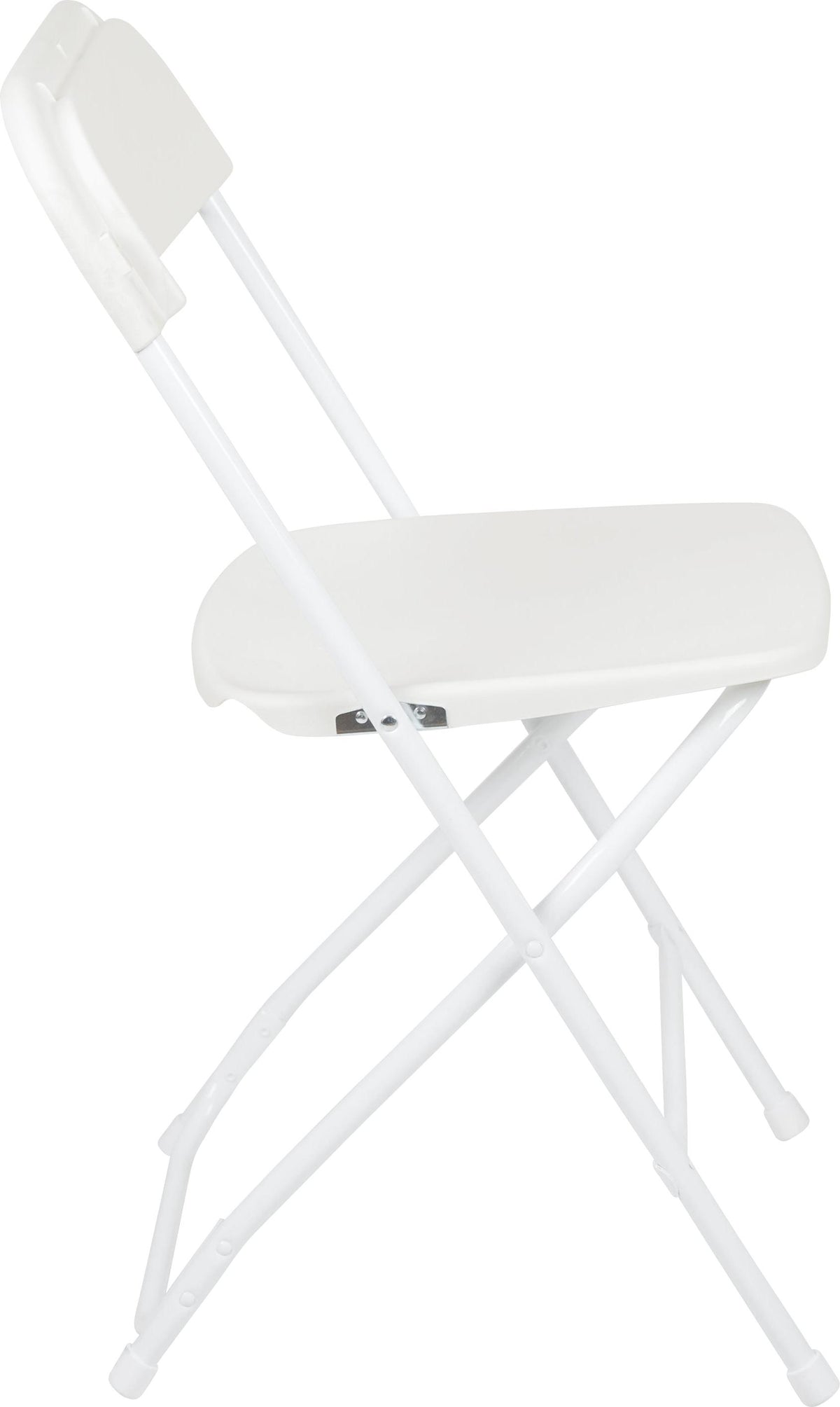 Hercules Series Plastic Folding Chair White - 2 Pack 650LB Weight Capacity Comfortable Event Chair-Lightweight Folding Chair
