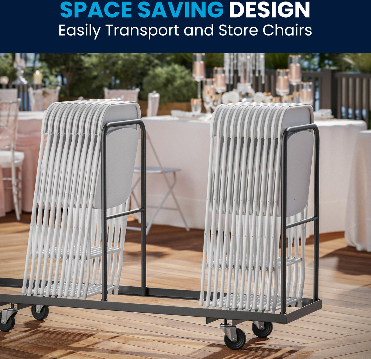 Hercules Series Plastic Folding Chair White - 2 Pack 650LB Weight Capacity Comfortable Event Chair-Lightweight Folding Chair