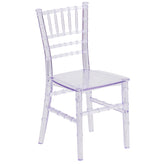 HERCULES Child Size Transparent Chiavari Chair – Durable Resin Kids Chair for Weddings, Parties & Everyday Use