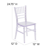 HERCULES Child Size Transparent Chiavari Chair – Durable Resin Kids Chair for Weddings, Parties & Everyday Use