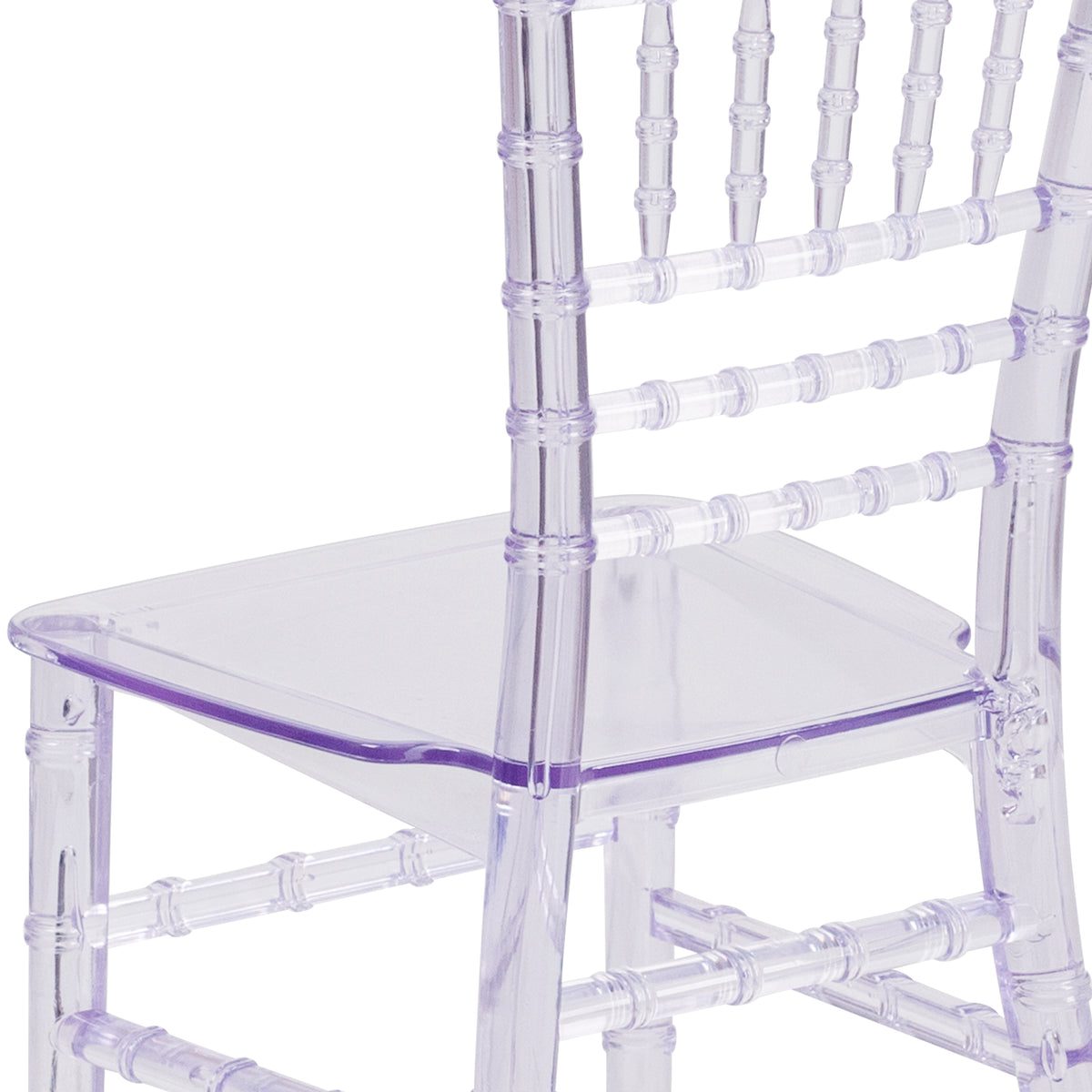 HERCULES Child Size Transparent Chiavari Chair – Durable Resin Kids Chair for Weddings, Parties & Everyday Use