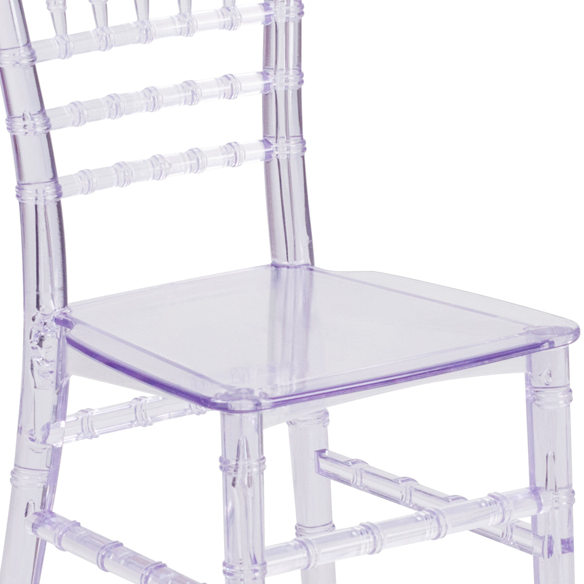 HERCULES Child Size Transparent Chiavari Chair – Durable Resin Kids Chair for Weddings, Parties & Everyday Use