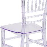 HERCULES Child Size Transparent Chiavari Chair – Durable Resin Kids Chair for Weddings, Parties & Everyday Use