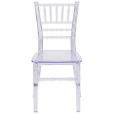 HERCULES Child Size Transparent Chiavari Chair – Durable Resin Kids Chair for Weddings, Parties & Everyday Use
