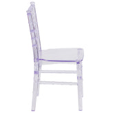 HERCULES Child Size Transparent Chiavari Chair – Durable Resin Kids Chair for Weddings, Parties & Everyday Use