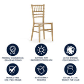 HERCULES Child Size Gold Chiavari Chair – Durable Resin Kids Chair for Weddings, Parties & Everyday Use