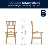 HERCULES Child Size Gold Chiavari Chair – Durable Resin Kids Chair for Weddings, Parties & Everyday Use