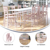 HERCULES Child Size Pink Chiavari Chair – Durable Resin Kids Chair for Weddings, Parties & Everyday Use
