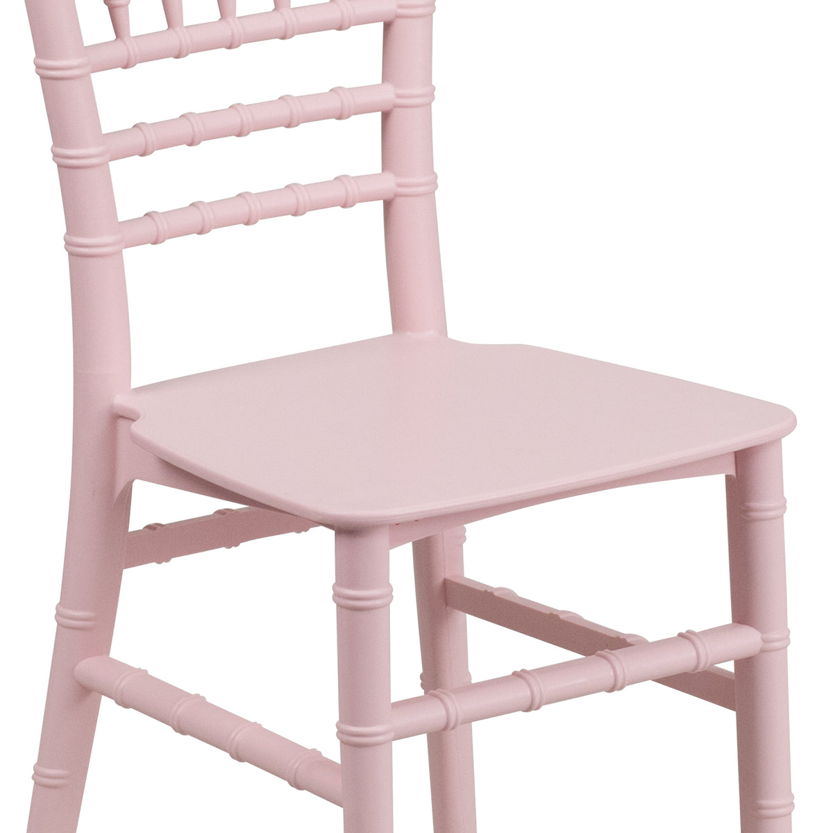 HERCULES Child Size Pink Chiavari Chair – Durable Resin Kids Chair for Weddings, Parties & Everyday Use