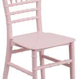 HERCULES Child Size Pink Chiavari Chair – Durable Resin Kids Chair for Weddings, Parties & Everyday Use
