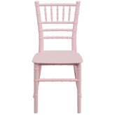 HERCULES Child Size Pink Chiavari Chair – Durable Resin Kids Chair for Weddings, Parties & Everyday Use