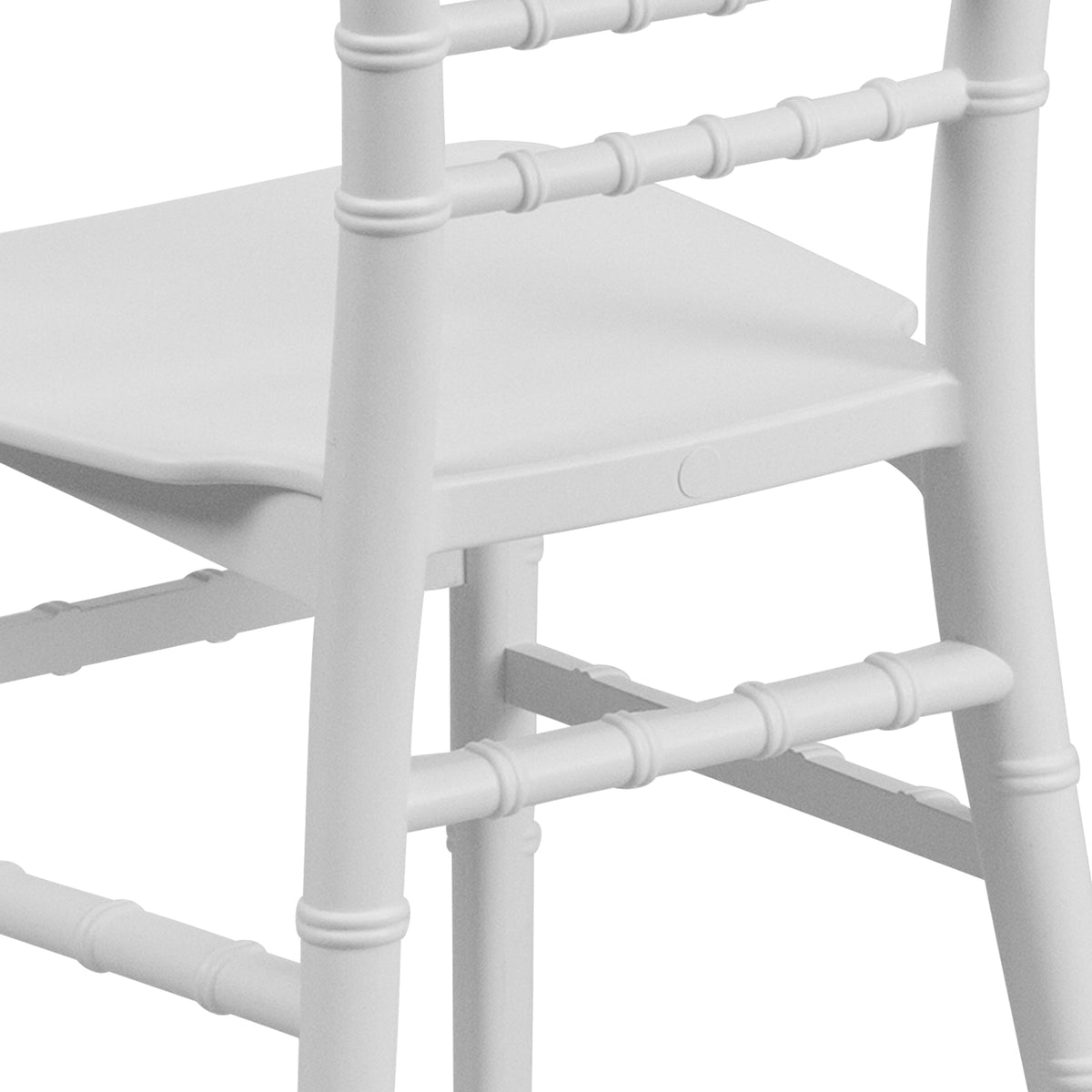 HERCULES Child Size White Chiavari Chair – Durable Resin Kids Chair for Weddings, Parties & Everyday Use