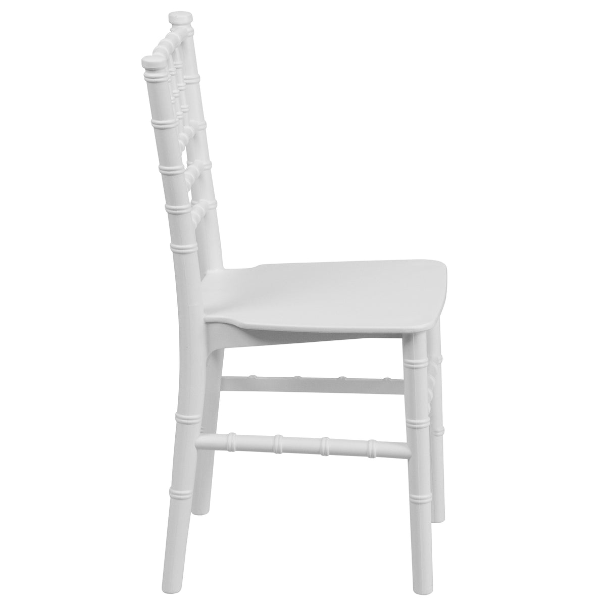 HERCULES Child Size White Chiavari Chair – Durable Resin Kids Chair for Weddings, Parties & Everyday Use