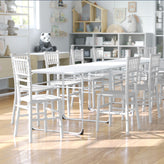 HERCULES Child Size White Chiavari Chair – Durable Resin Kids Chair for Weddings, Parties & Everyday Use