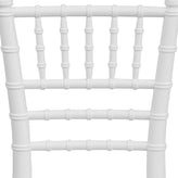 HERCULES Child Size White Chiavari Chair – Durable Resin Kids Chair for Weddings, Parties & Everyday Use