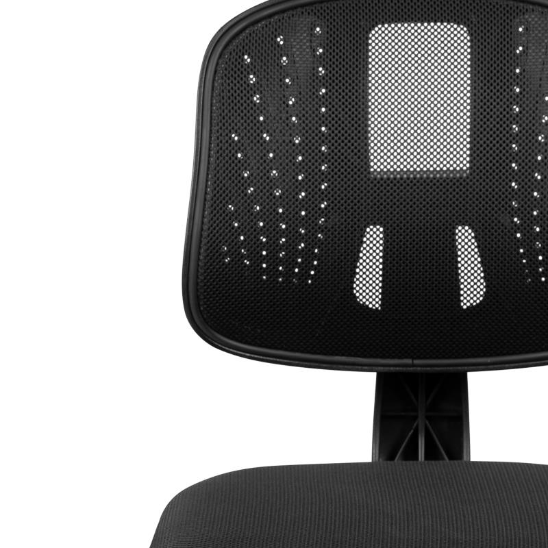 Fundamentals Mid-Back Black Mesh Swivel Task Office Chair with Pivot Back