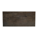 Jasper Farmhouse Style Solid Wood Coffee Table with Traditional X-Frame Design and Lower Shelf in Dark Gray