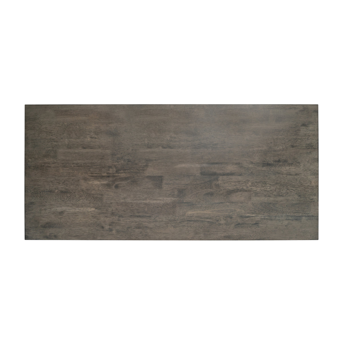 Jasper Farmhouse Style Solid Wood Coffee Table with Traditional X-Frame Design and Lower Shelf in Acacia Gray and Rustic White