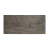 Jasper Farmhouse Style Solid Wood Coffee Table with Traditional X-Frame Design and Lower Shelf in Acacia Gray and Rustic White