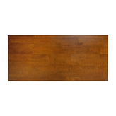 Jasper Farmhouse Style Solid Wood Coffee Table with Traditional X-Frame Design and Lower Shelf in Walnut