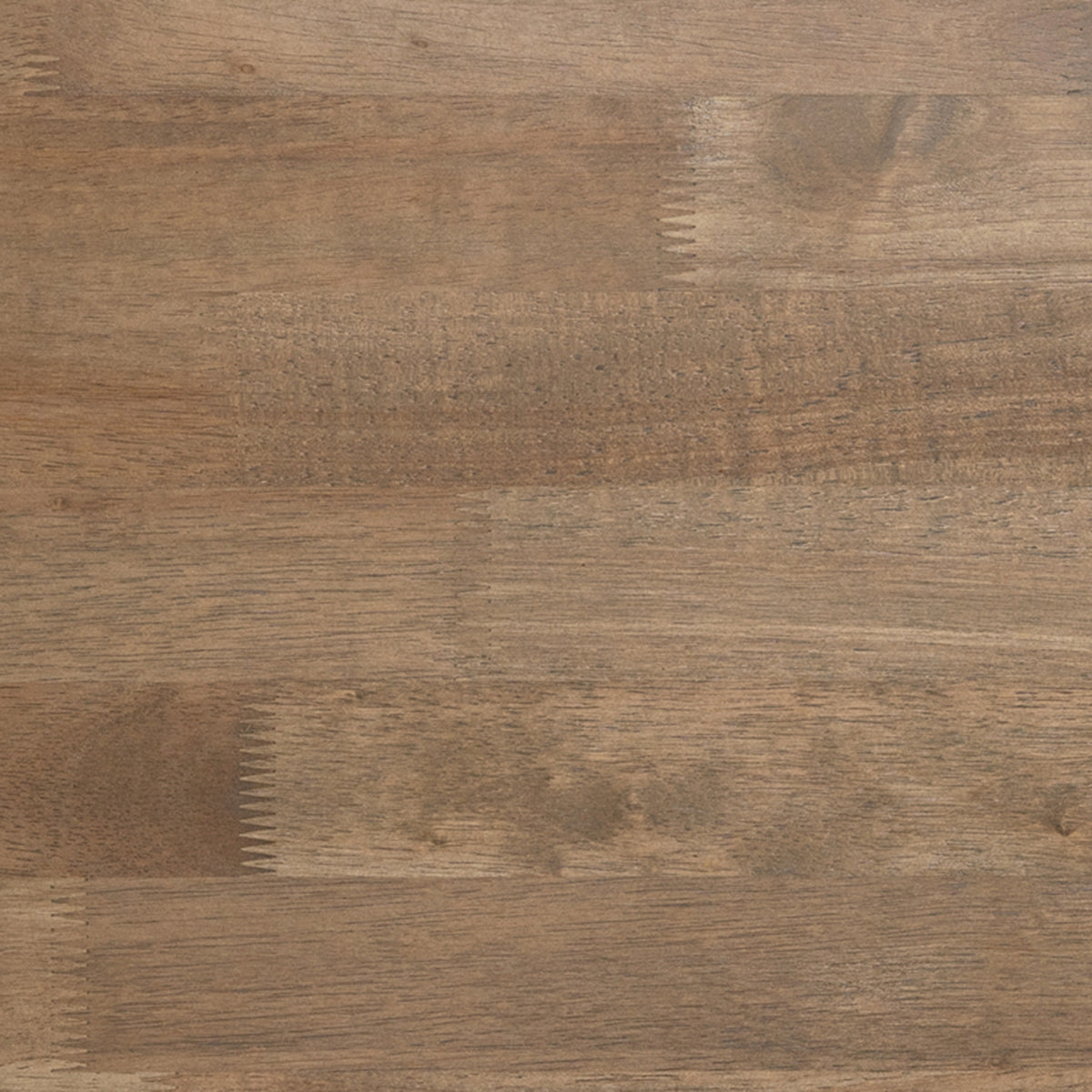Eli Solid Wood Farmhouse Coffee Table, Trestle Style Accent Table in Rustic Brown