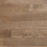 Eli Solid Wood Farmhouse Coffee Table, Trestle Style Accent Table in Rustic Brown