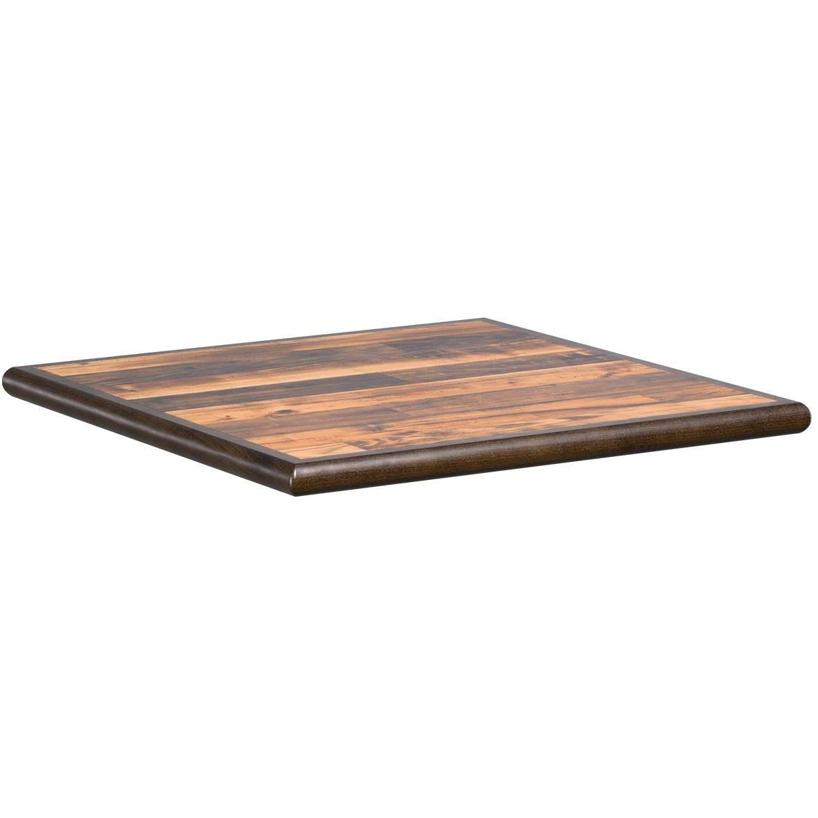 Custom Laminated Restaurant Table Top with an Inlay Wood Edge19e804fcc383ed7ca4