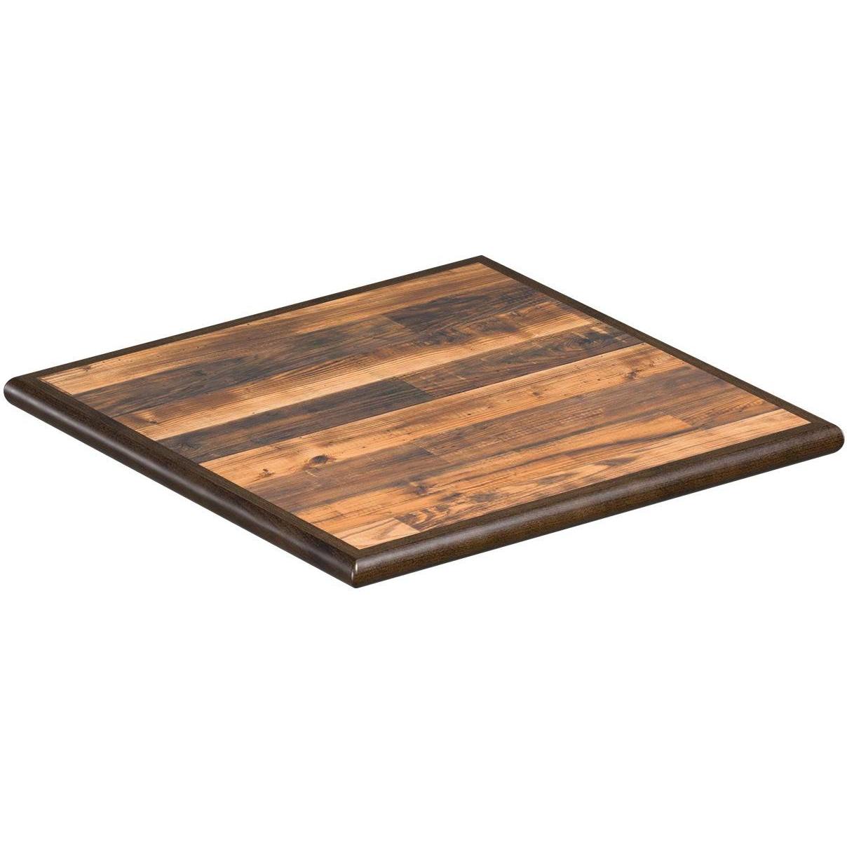 Custom Laminated Restaurant Table Top with an Inlay Wood Edge19e804fcc38576203c