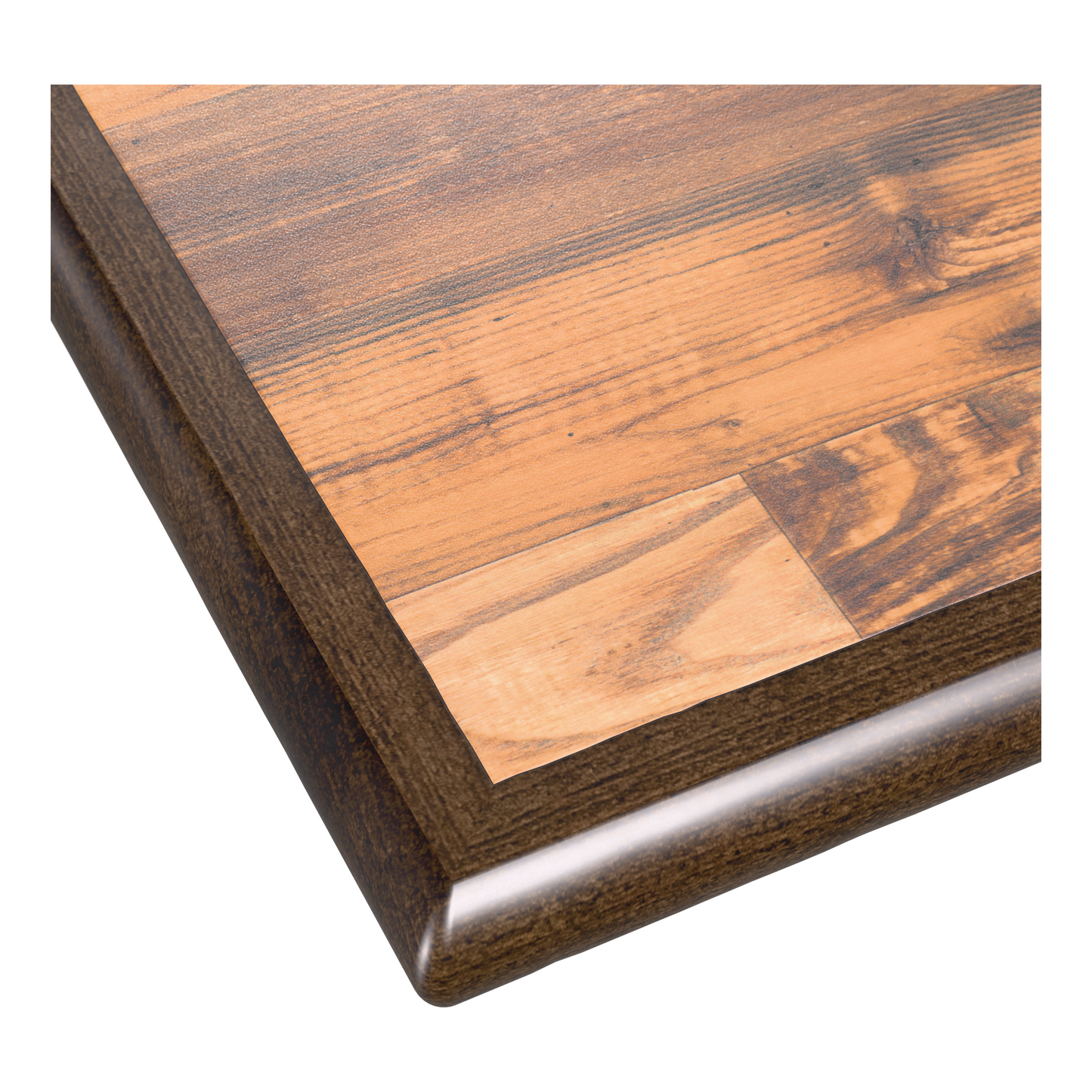 Custom Laminated Restaurant Table Top with an Inlay Wood Edge19e804fcc3872991b5