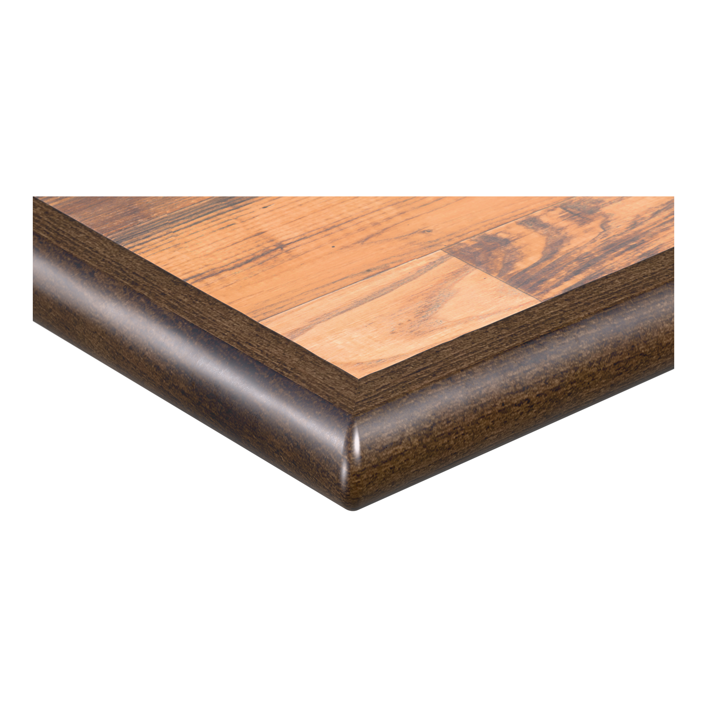 Custom Laminated Restaurant Table Top with an Inlay Wood Edge19e804fcc3869a5677