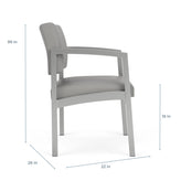 Lenox Steel Waiting Reception Guest Chair Metal Frame