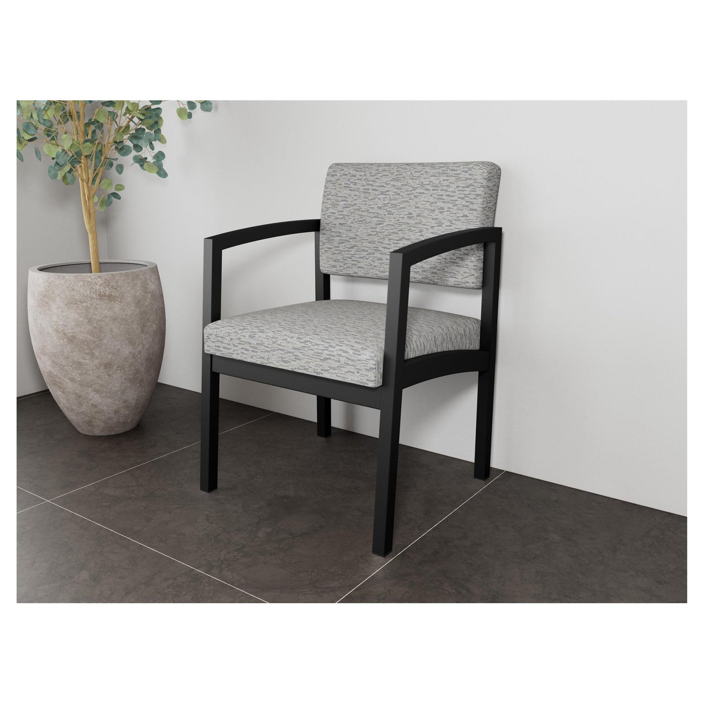 Lenox Steel Waiting Reception Guest Chair Metal Frame