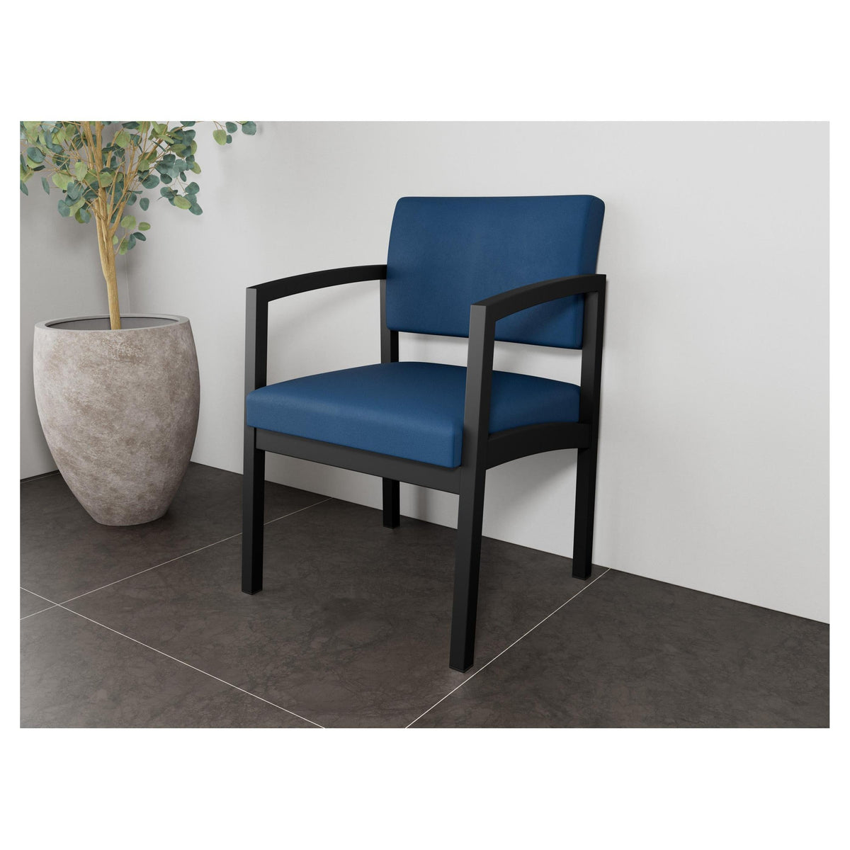 Lenox Steel Waiting Reception Guest Chair Metal Frame