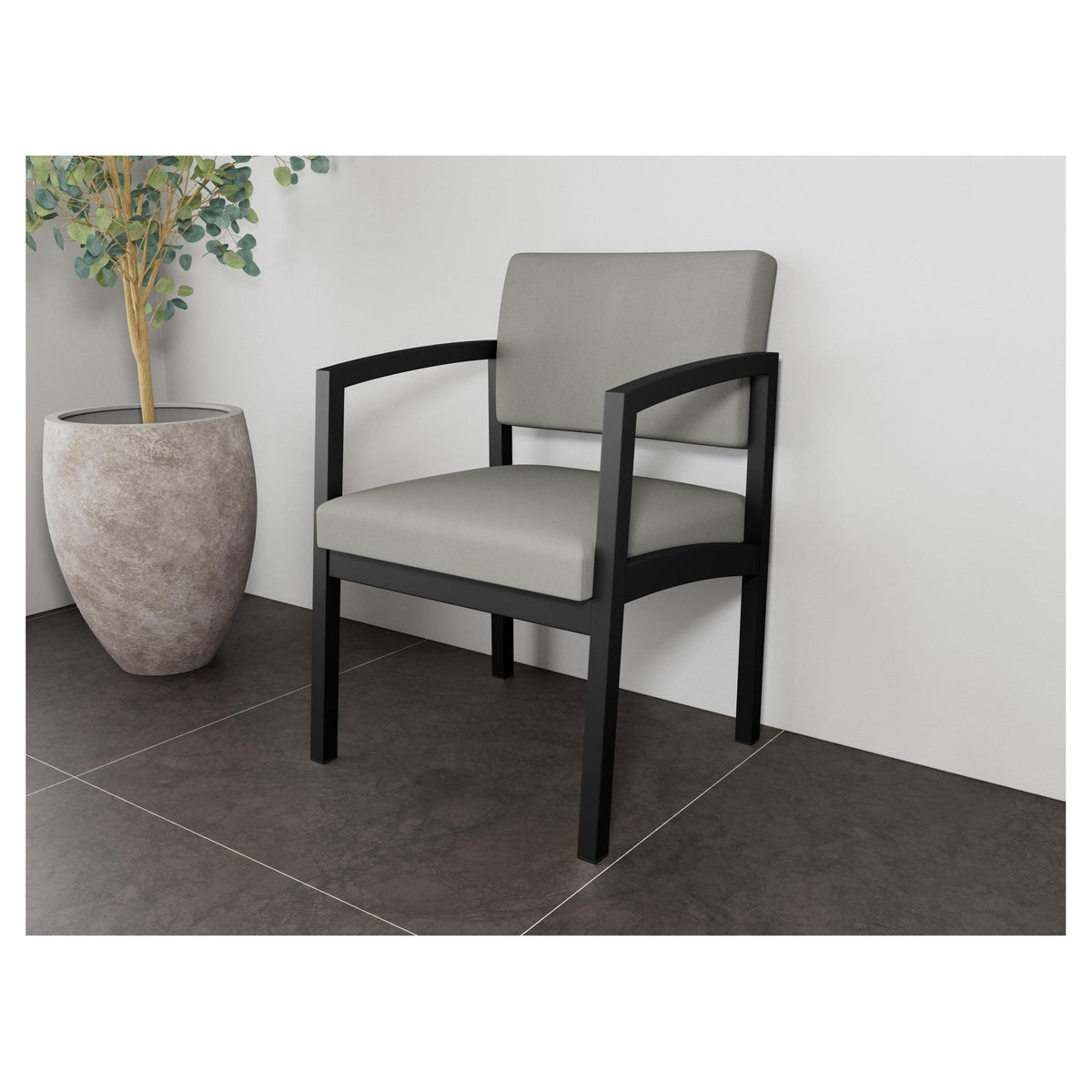 Lenox Steel Waiting Reception Guest Chair Metal Frame