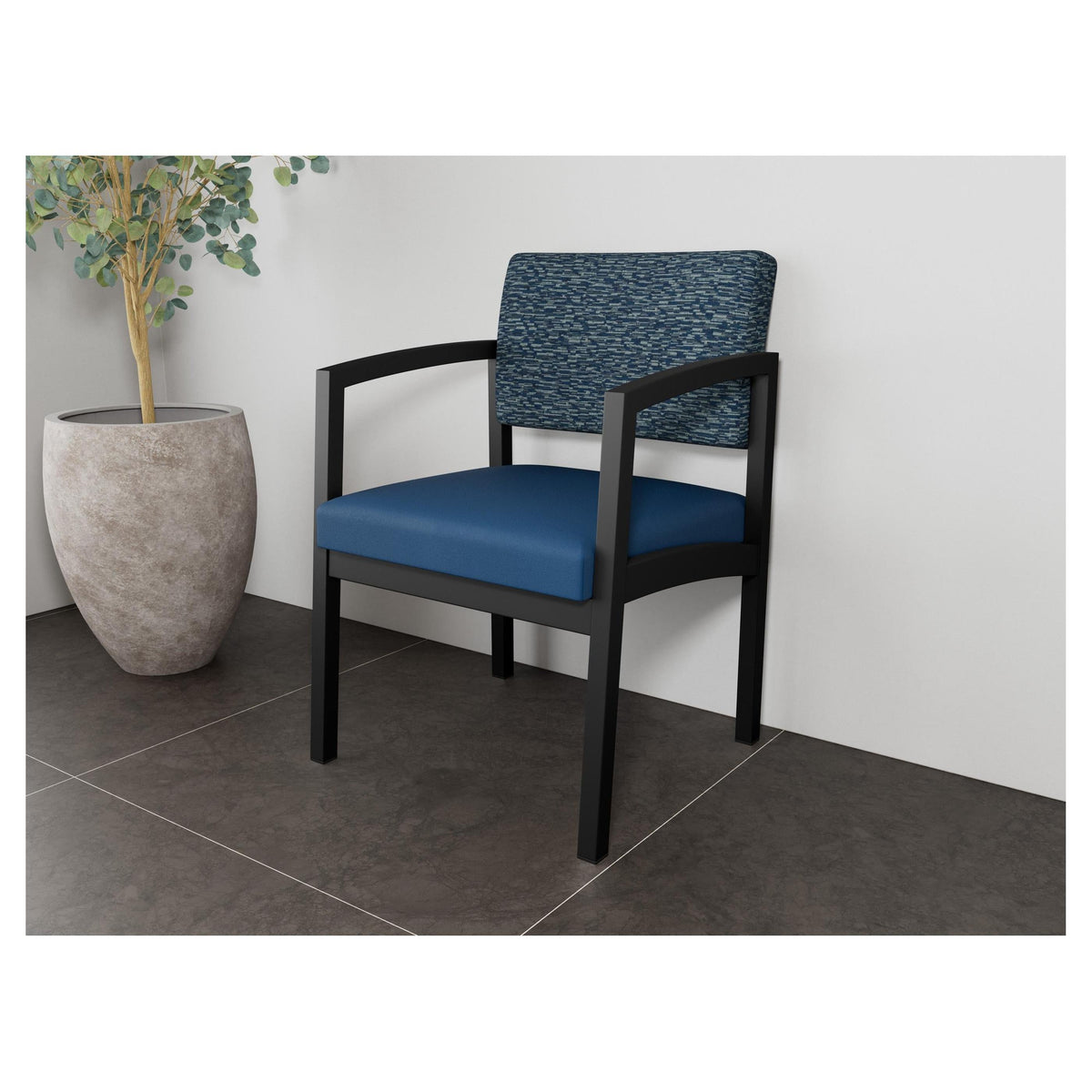 Lenox Steel Waiting Reception Guest Chair Metal Frame