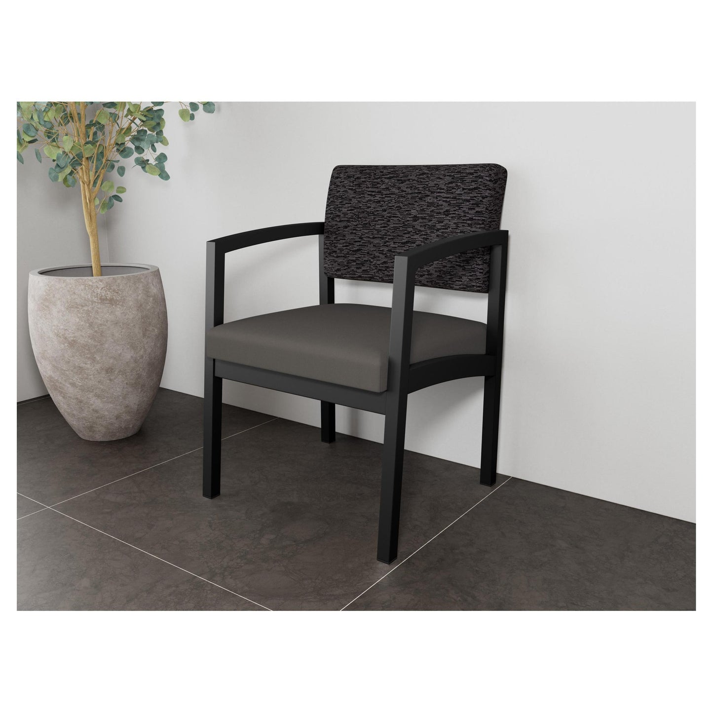 Lenox Steel Waiting Reception Guest Chair Metal Frame