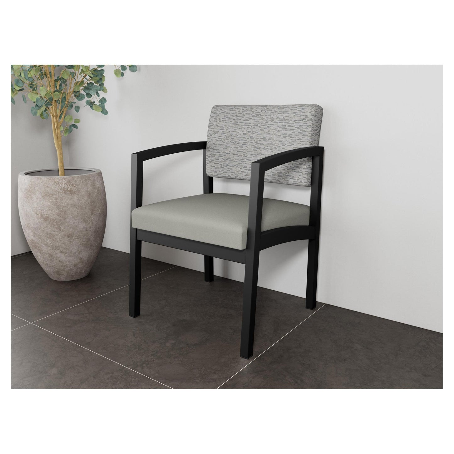Lenox Steel Waiting Reception Guest Chair Metal Frame