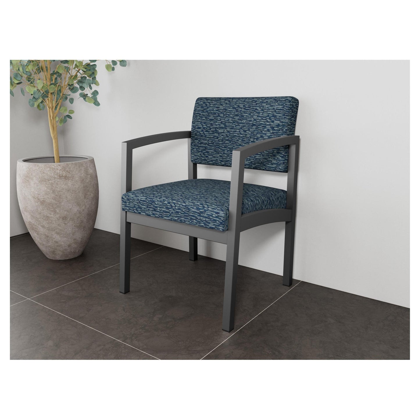 Lenox Steel Waiting Reception Guest Chair Metal Frame