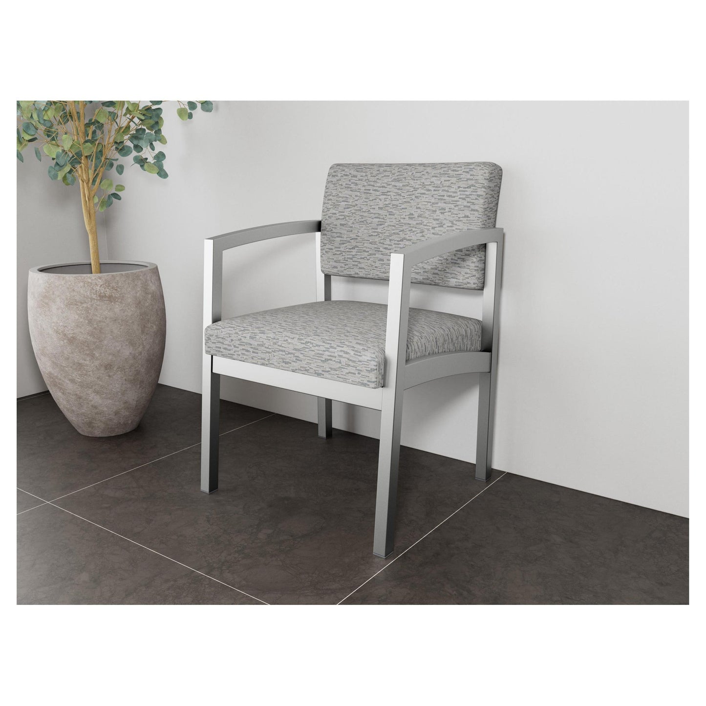 Lenox Steel Waiting Reception Guest Chair Metal Frame