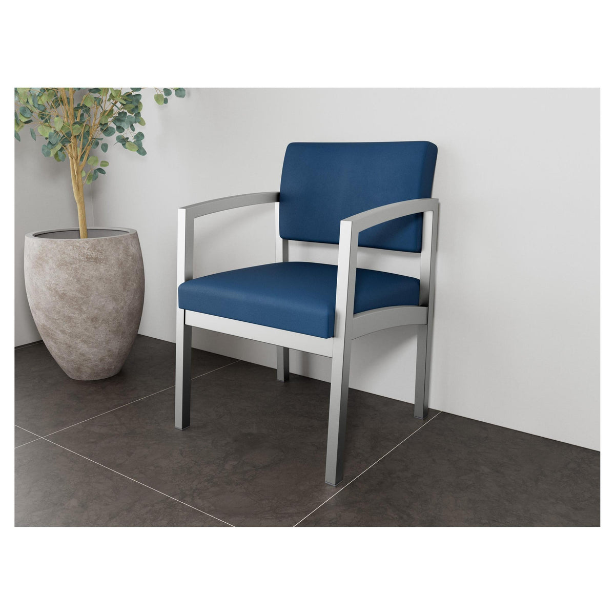 Lenox Steel Waiting Reception Guest Chair Metal Frame
