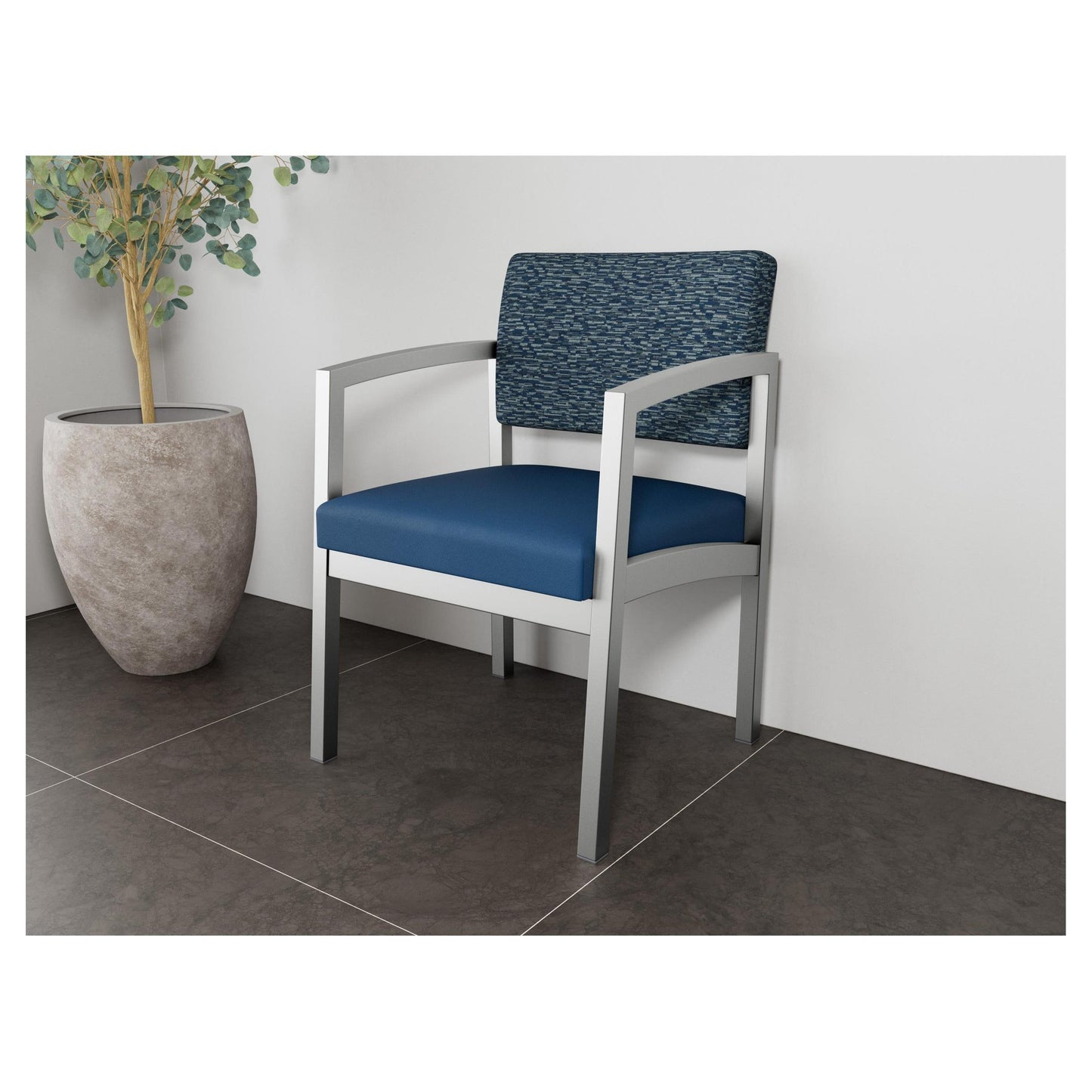 Lenox Steel Waiting Reception Guest Chair Metal Frame