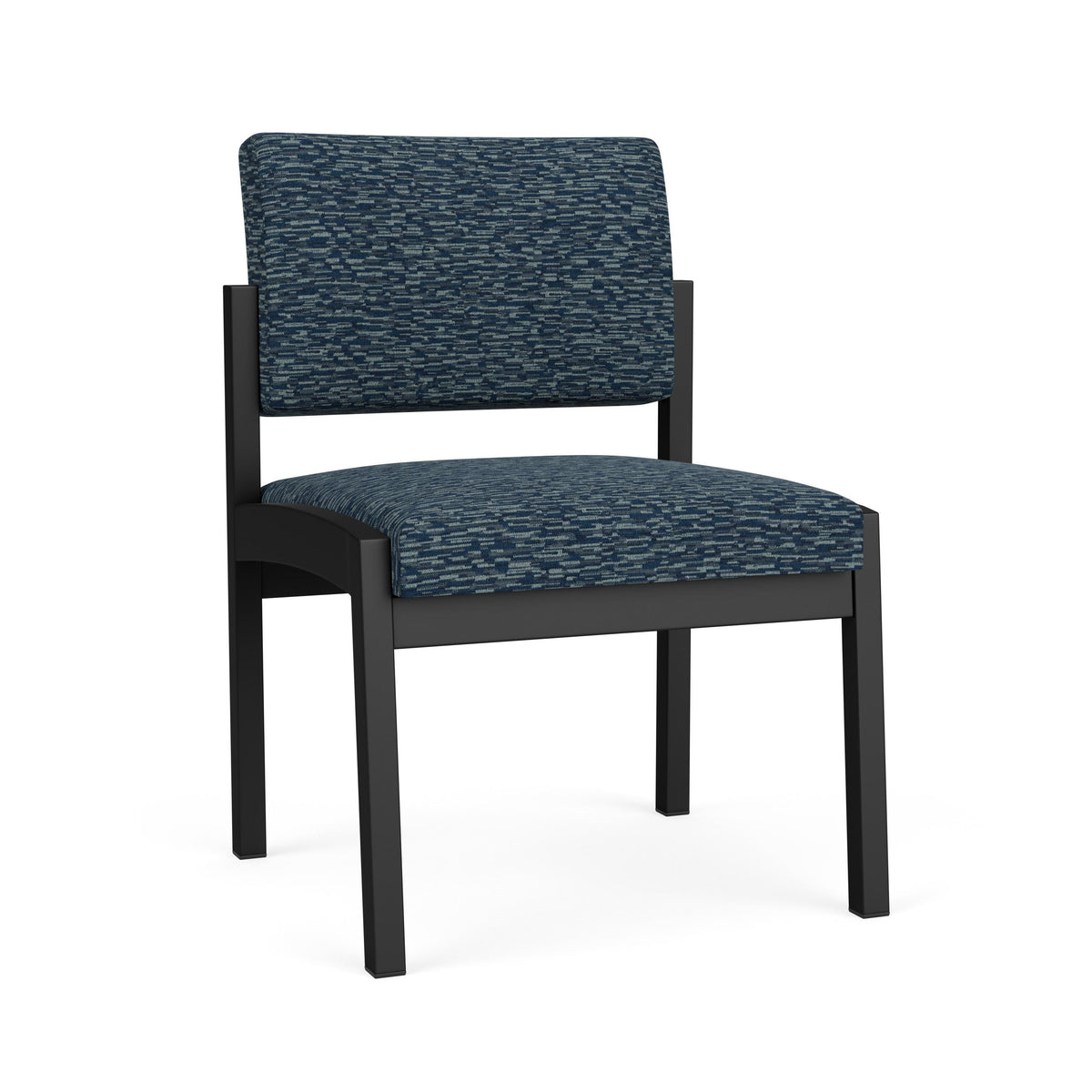 Lenox Steel Waiting Reception Armless Guest Chair Metal Frame