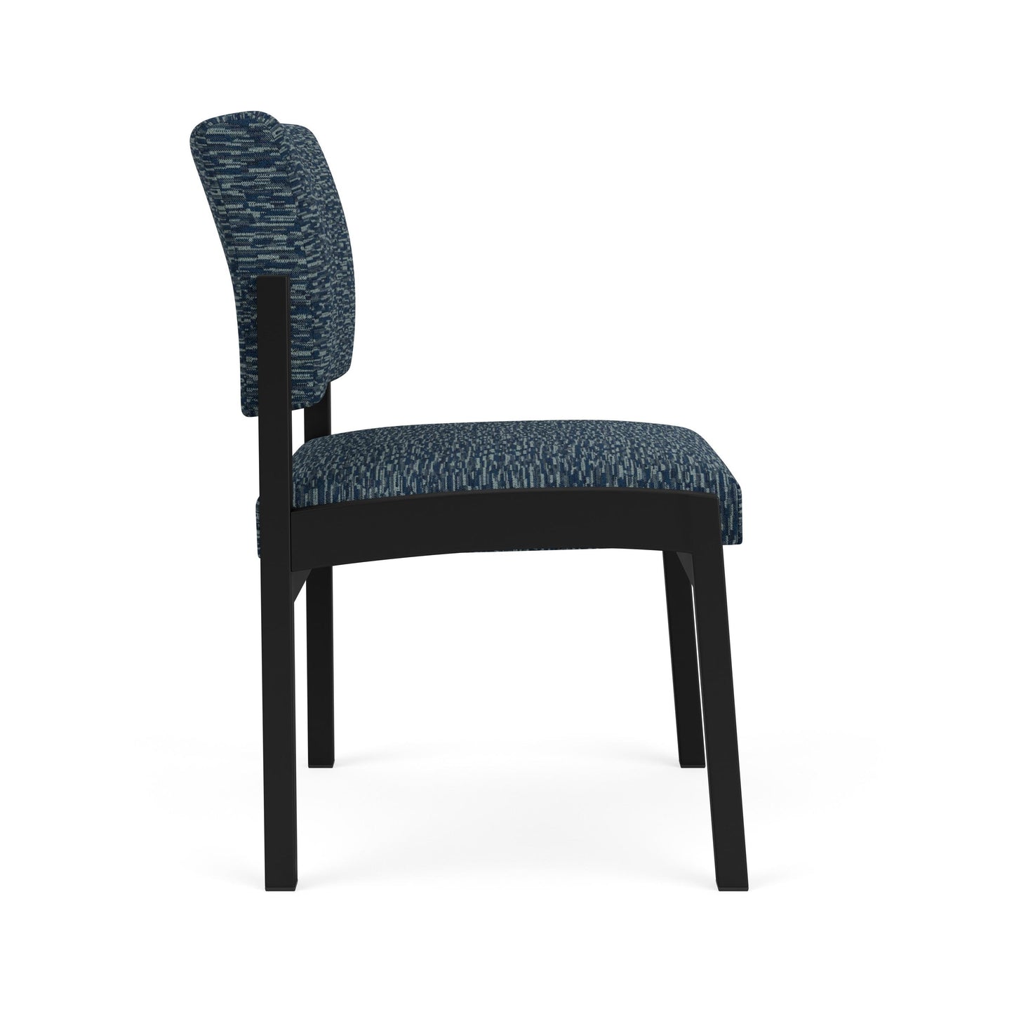 Lenox Steel Waiting Reception Armless Guest Chair Metal Frame