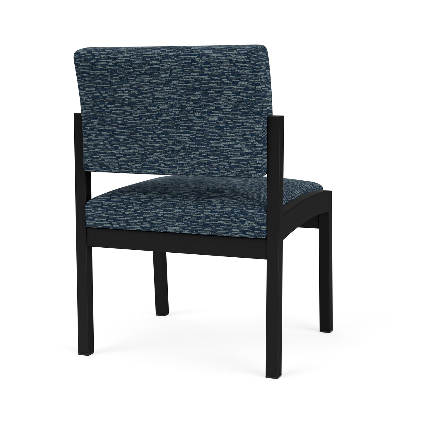 Lenox Steel Waiting Reception Armless Guest Chair Metal Frame